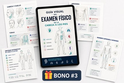 Bono 3: Guía Visual del Examen Físico de Cabeza a Pies